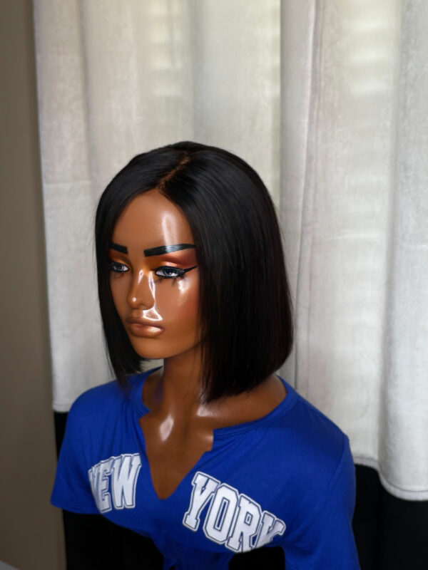 IMG_0993 BeLady 10-16 inch Bob Wig Human Hair 180_ Density 4x4 Transparent Lace Wigs Human Hair Straight Pre Plucked Glueless Side Part Bob Wigs For Women