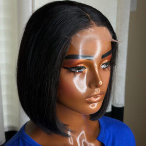 BeLady 8-16 inches Glueless Ready To Wear Short Bob Wigs Transparent Pre Cut Lace Wig 200_
