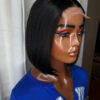 BeLady 8-16 inches Glueless Ready To Wear Short Bob Wigs Transparent Pre Cut Lace Wig 200_