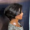 BeLady 8-12 Inch 13x4 Lace Front Human Hair Short Bob Pixy Cut Wig 200_ Density
