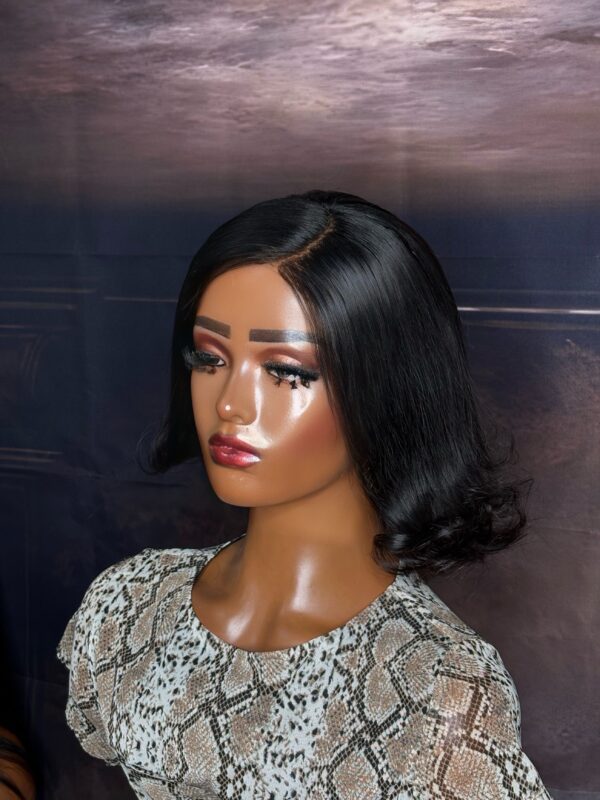 BeLady 12-16 Inches Turn-up Ready to wear Glueless Human Bob Wig With see Part Unit