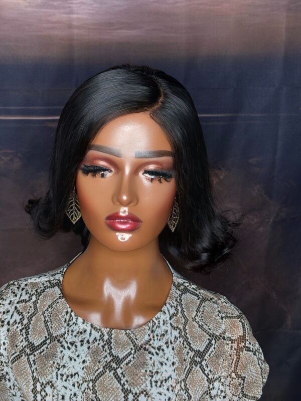 BeLady 12-16 Inches Turn-up Ready to wear Glueless Human Bob Wig With see Part Unit