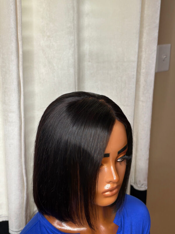 BeLady 10-16 inch Bob Wig Human Hair 180_ Density 4x4 Transparent Lace  Wigs Human Hair Straight Pre Plucked Glueless Side Part Bob Wigs For Women - Image 3