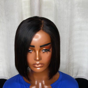 BeLady 10-16 inch Bob Wig Human Hair 180_ Density 4x4 Transparent Lace  Wigs Human Hair Straight Pre Plucked Glueless Side Part Bob Wigs For Women
