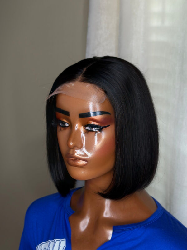 BeLady 8-16 inches Glueless Ready To Wear Short Bob Wigs Transparent Pre Cut Lace Wig 200_ - Image 5