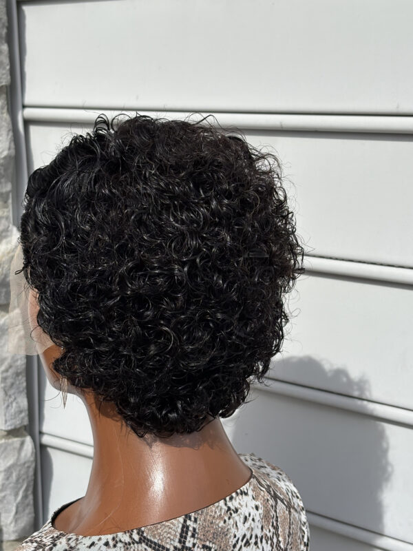 6-8 Inches Curly Pixie Cut Wig Brazilian Transparent Lace Human Hair Wigs 13x4 Deep Wave Lace Front Bob Wig For Women Human Hair - Image 5
