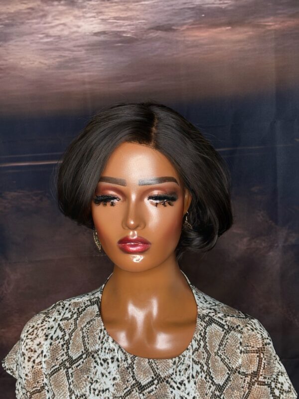8-12 Inch 13x4 Lace Front Human Hair Short Bob Pixy Cut Wig 200_ Density - Image 4