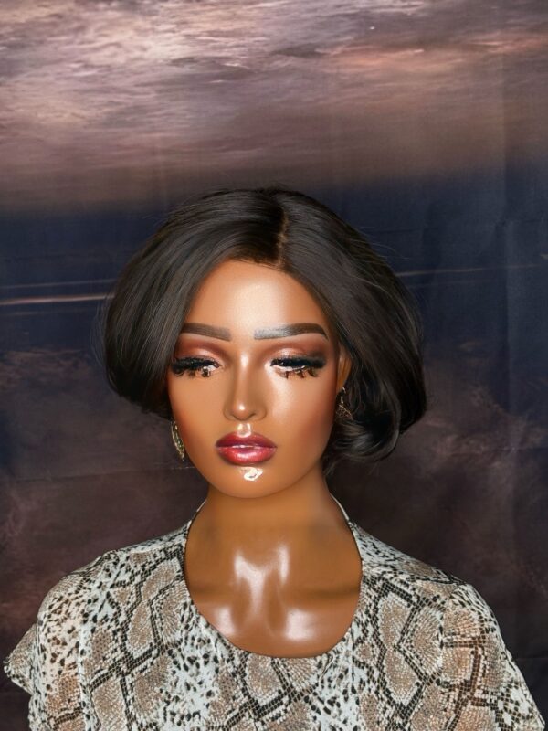 8-12 Inch 13x4 Lace Front Human Hair Short Bob Pixy Cut Wig 200_ Density - Image 2